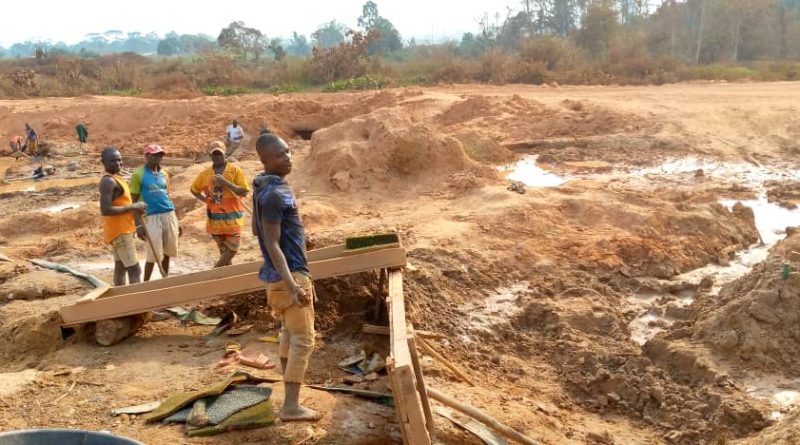Artisanal miners in Guerwane village say gold is nature's gift to them.