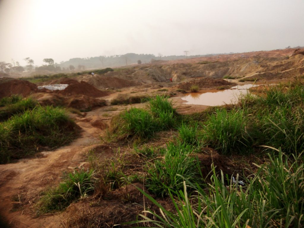 Gold fields abandoned by semi mechanised foreign companies are now death traps for the locals