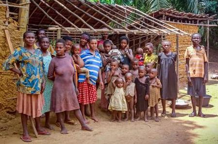 The Bagyeli community of Moungue Village. Photo credit: Madeleine Ngeunga/FPP