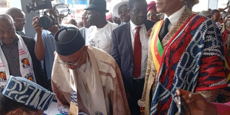 CPDM scribe hails Senator Françoise Puene for spearheading Bafang party house refurbishment