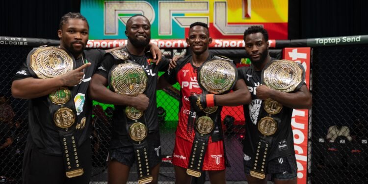 Nigeria, Cote d’Ivoire, G. Bissau & S. Africa clinch PFL Africa’s pioneer MMA titles
